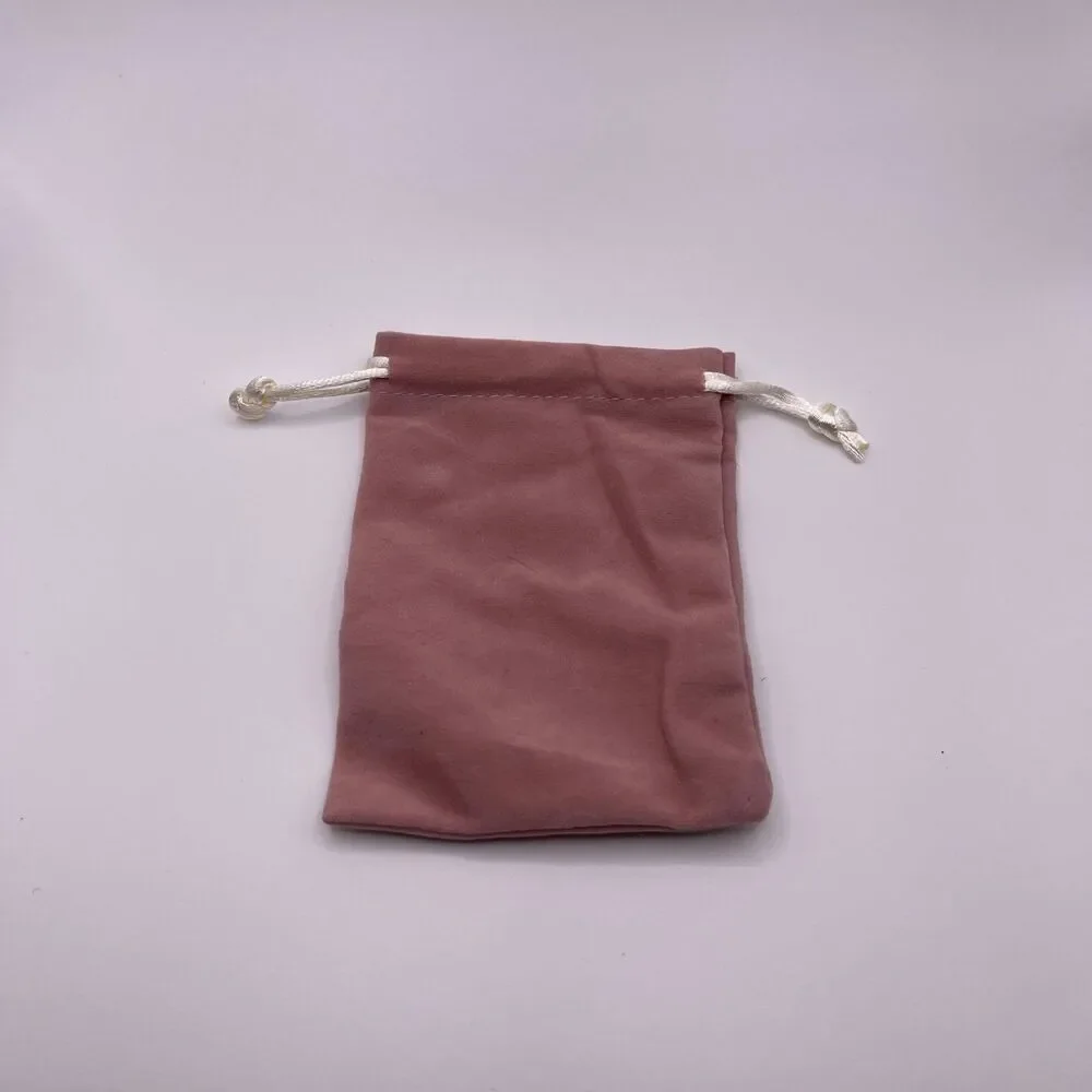 Macy’s Small Dust Pink Velour Gift Pouch Bag 4.5”x3.5”